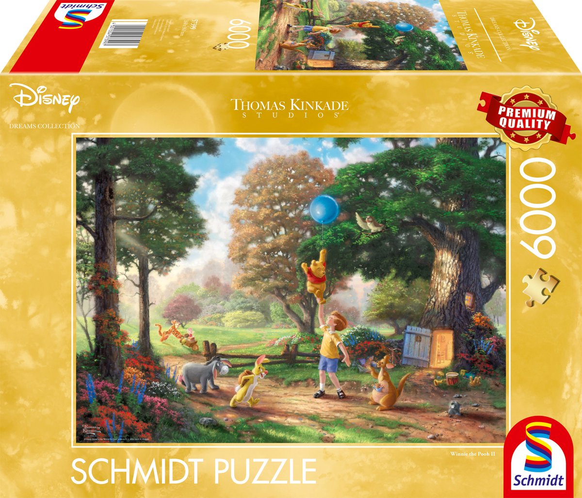 Schmidt – Puzzle – Disney, Winnie Pooh – Winnie Puuh – Thomas Kinkade Studios – 6000 Teile – Erwachsene – ab 14 Jahren