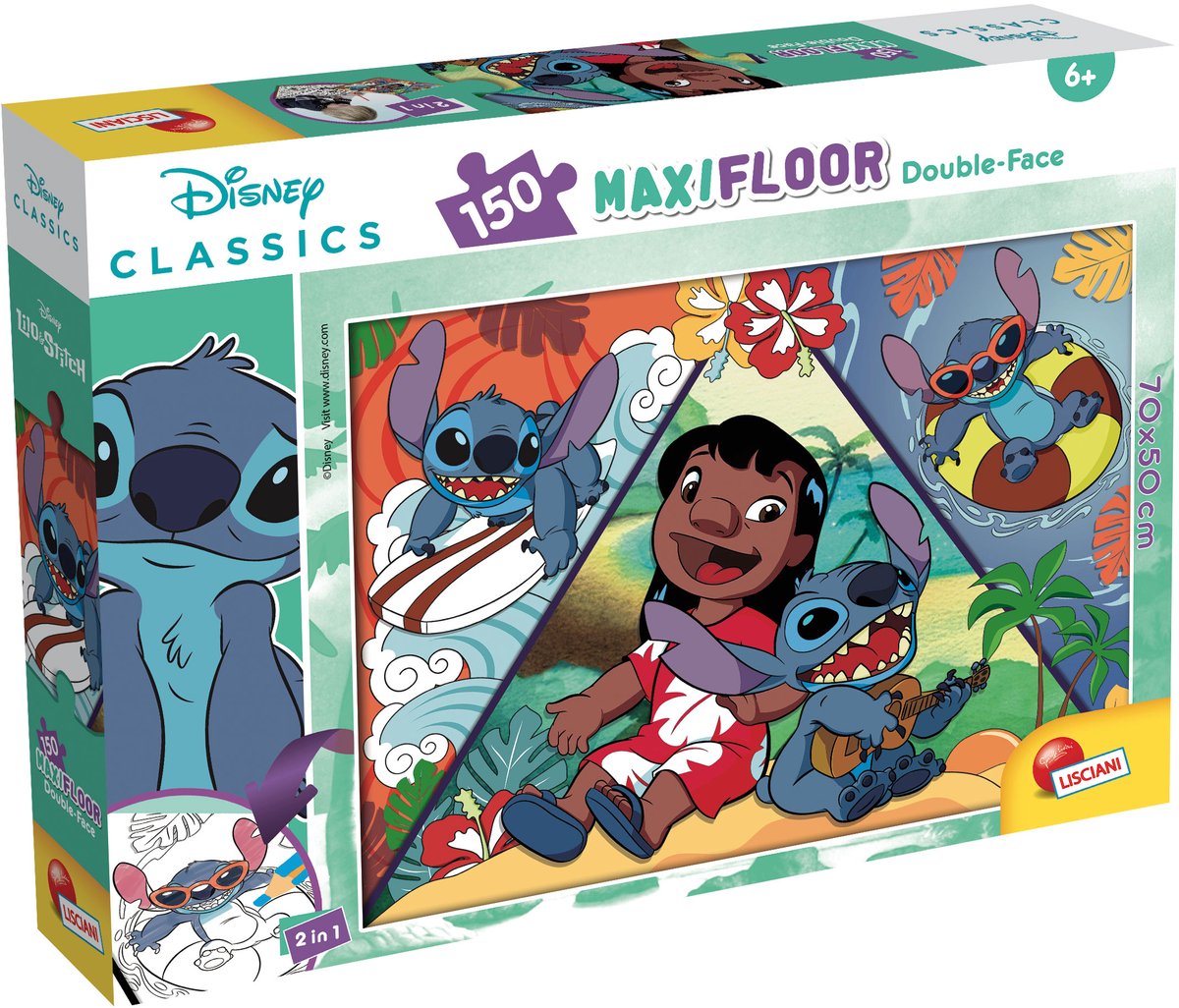 Lisciani Disney Puzzle DF Maxifloor 150 Lilo Stitch