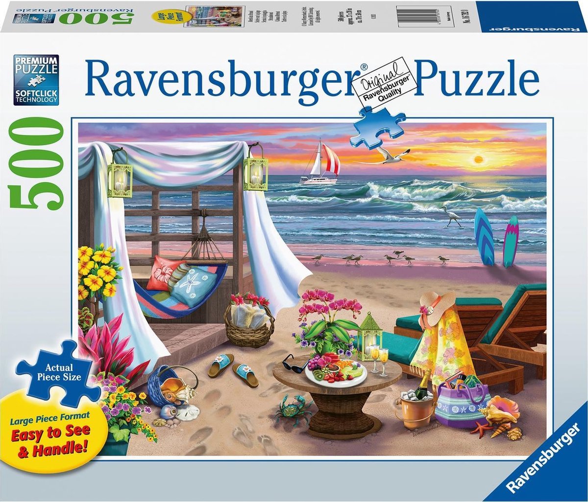 Ravensburger Jigsaw Puzzle Beach Abend, 500st.