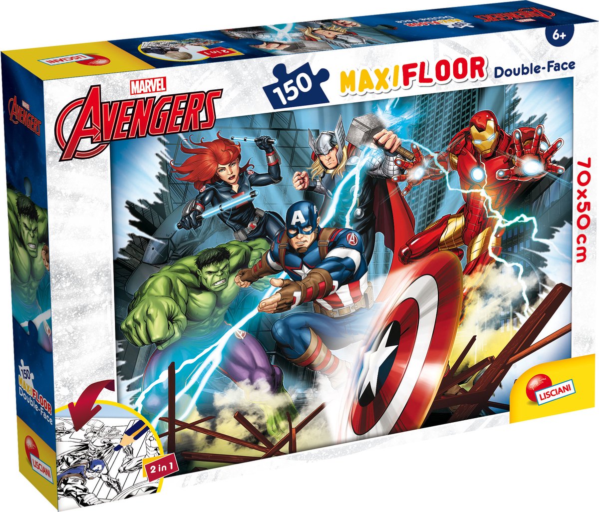 Lisciani Marvel Puzzle DF Maxifloor 150 Avengers