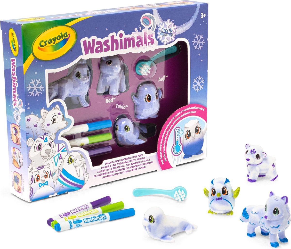 Crayola – Washimals – Hobbypaket – Arktisches Abenteuer für Kinder