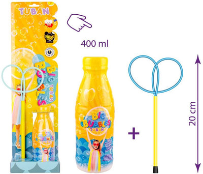 Tuban - Set – Seifenblasenring Mini-Schmetterling + Flüssigkeit 400 ml