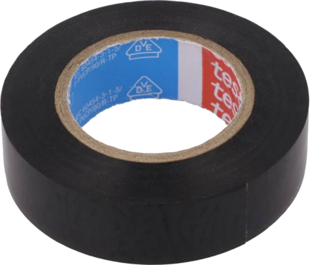 Tesa Flex 53988 Idolation-Klebeband, 10 m x 15 mm, schwarz