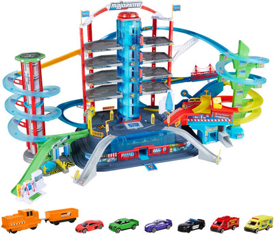 Majorette Super-City-Garage – mit 6 Fahrzeugen