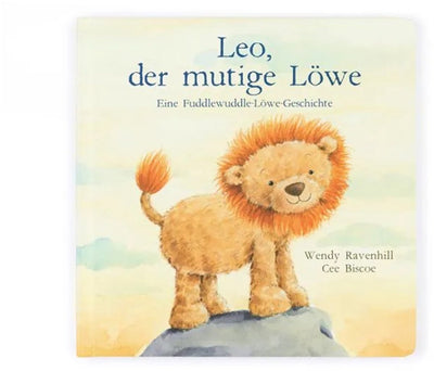 Jellycat Kinderbuch Leo der tapfere Löwe, Kuschelbuch.