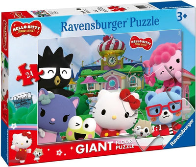Ravensburger Hello Kitty Super Style – 24-teiliges großes Bodenpuzzle (70×50 cm)