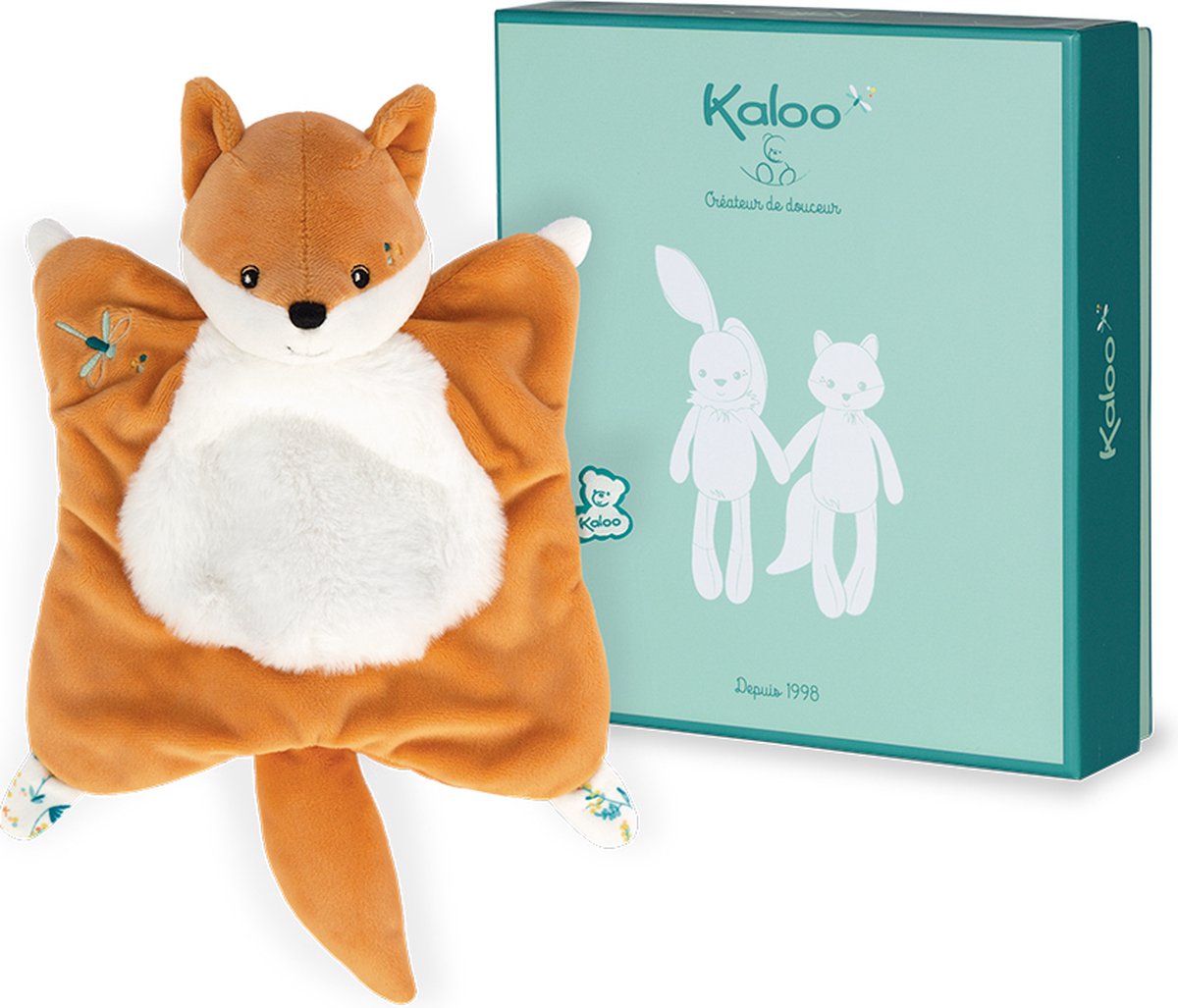 Kaloo - Doudou - Leonard Fox - Kuscheltuch 20 cm