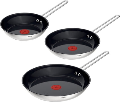 Tefal Nordica Keramik - Bratpfannenset - ø20 ø24 ø28 cm - PFAS-frei - Keramik - für Induktion geeignet