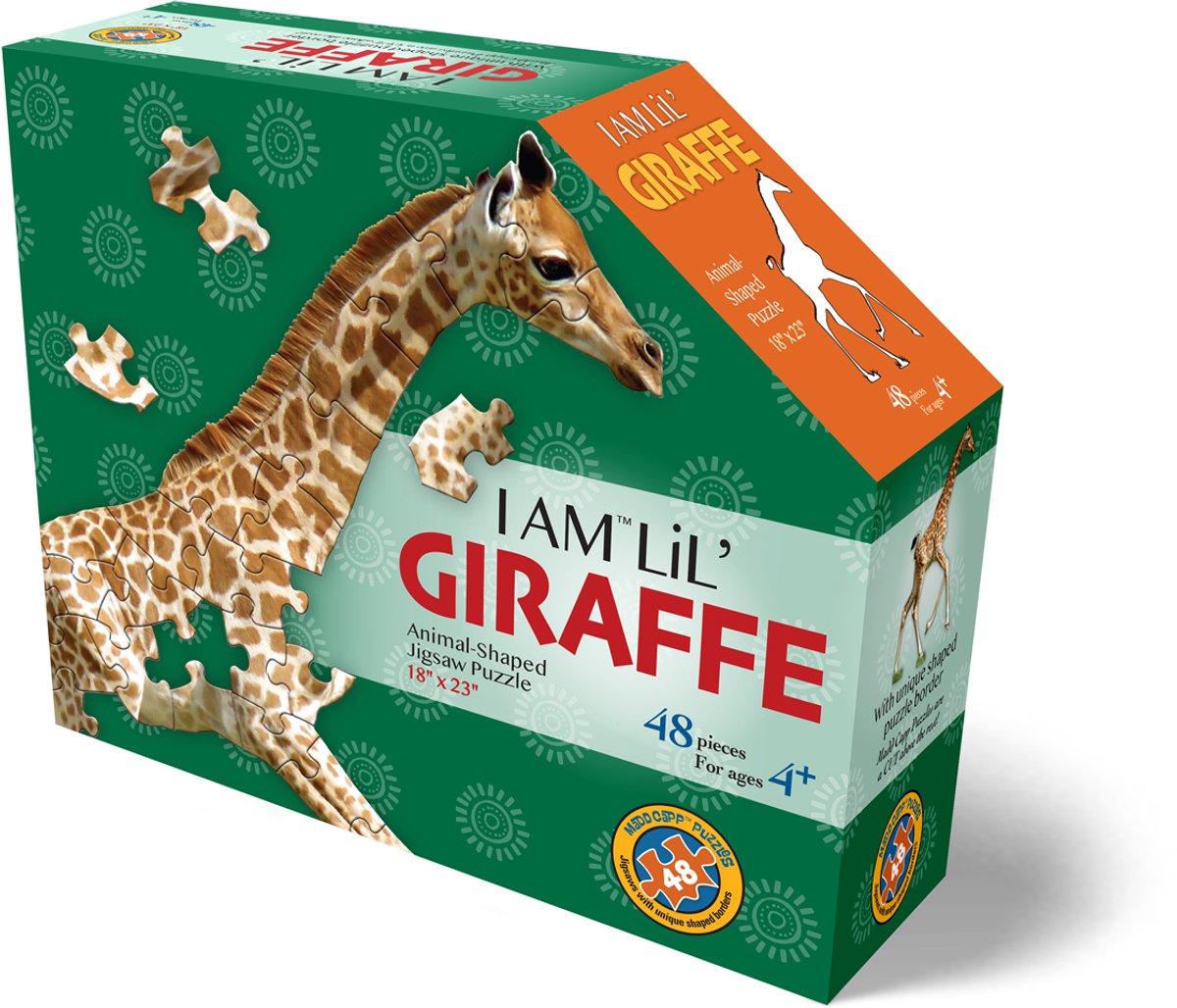 Mad capp Puzzle-Spielzeug - Giraffen-Tierpuzzle 48 Teile Karton.