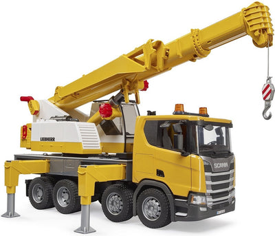 BRUDER SCANIA Super 560r Truck mit Liebherr Hijskra
