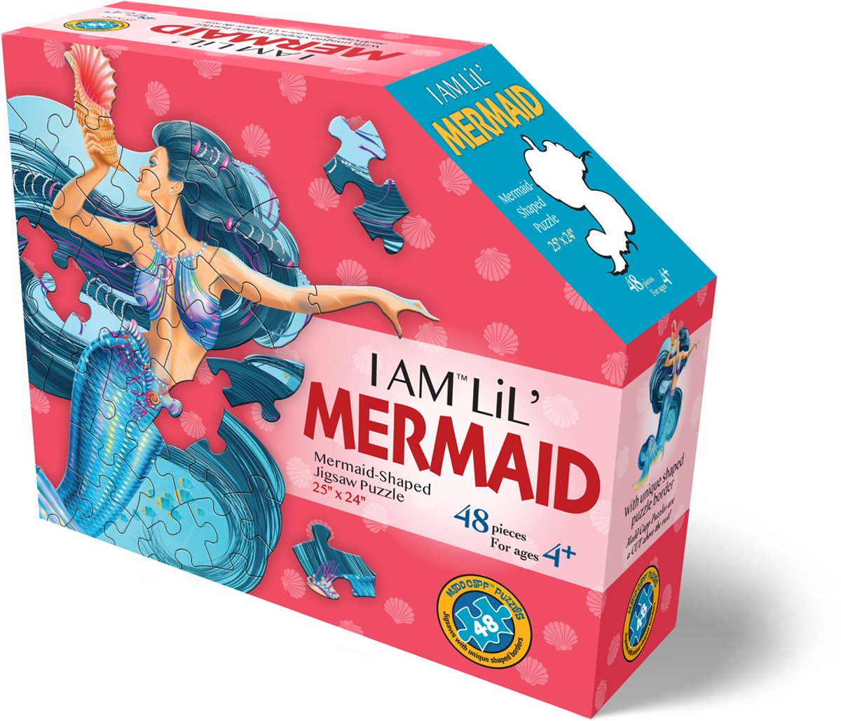 Mad capp Puzzle Meerjungfrau Fantasie 48 Teile Karton Kinder.