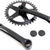 Kurbel Set 36 Tands 127 mm Kurbellänge schwarz 1836127stzww