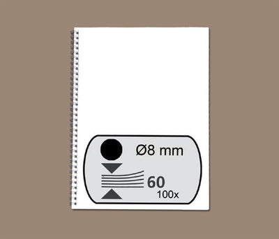 Packung mit 100 Bindekämmen schwarz 53261 Fellowes 8 mm