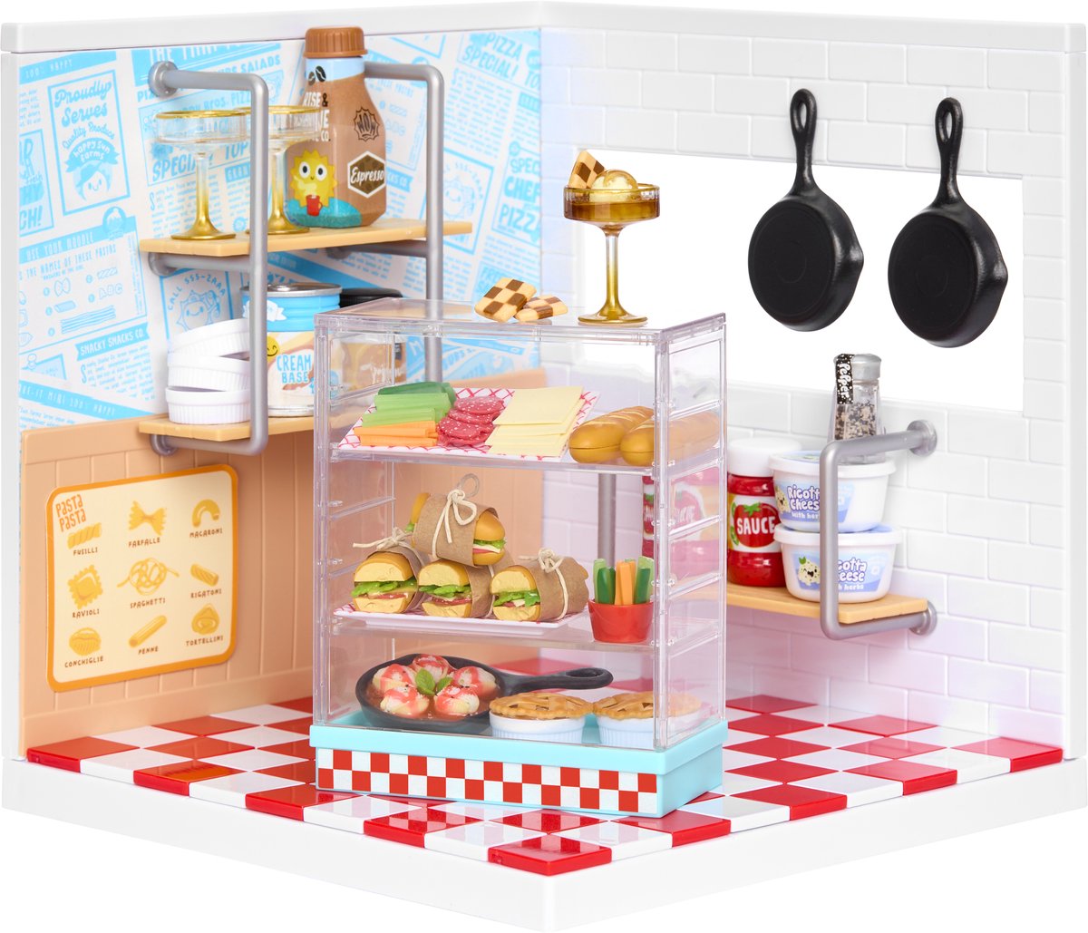 Miniverse™ machen es Mini Spaces™ Pizzaladen – Bastelset – Bausatz – Bauen Sie Ihre eigene Mini-Pizzeria