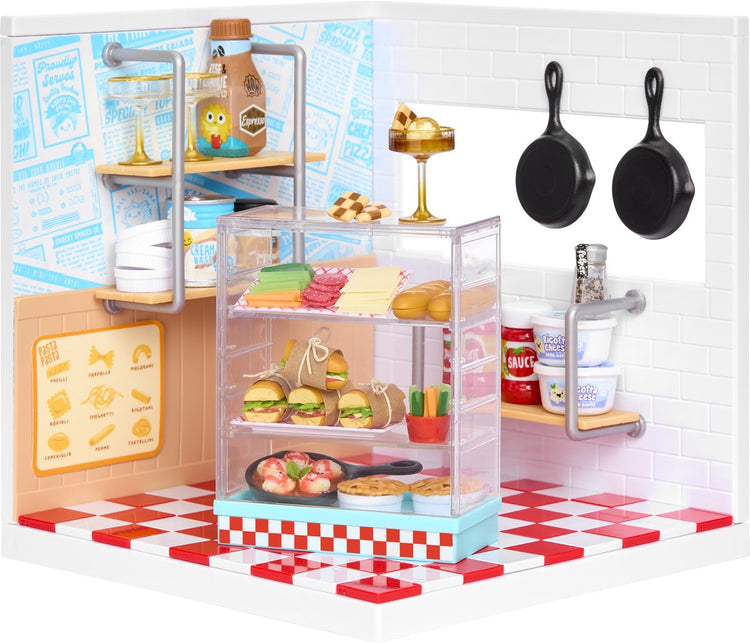 Miniverse™ machen es Mini Spaces™ Pizzaladen – Bastelset – Bausatz – Bauen Sie Ihre eigene Mini-Pizzeria