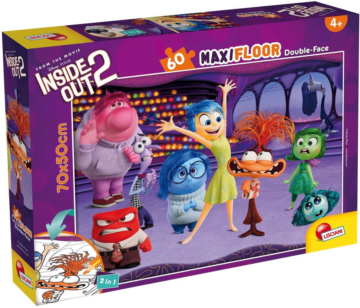Lisciani Disney Puzzle DF Maxifloor 60 Inside Out 2