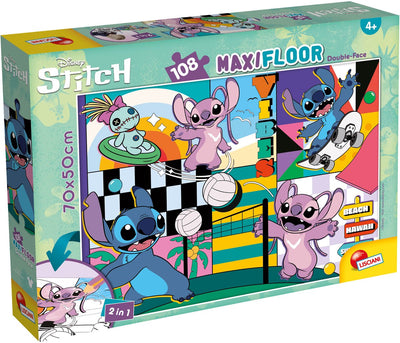 Lisciani Disney Puzzle DF Maxi Floor 108 Lilo Stitch