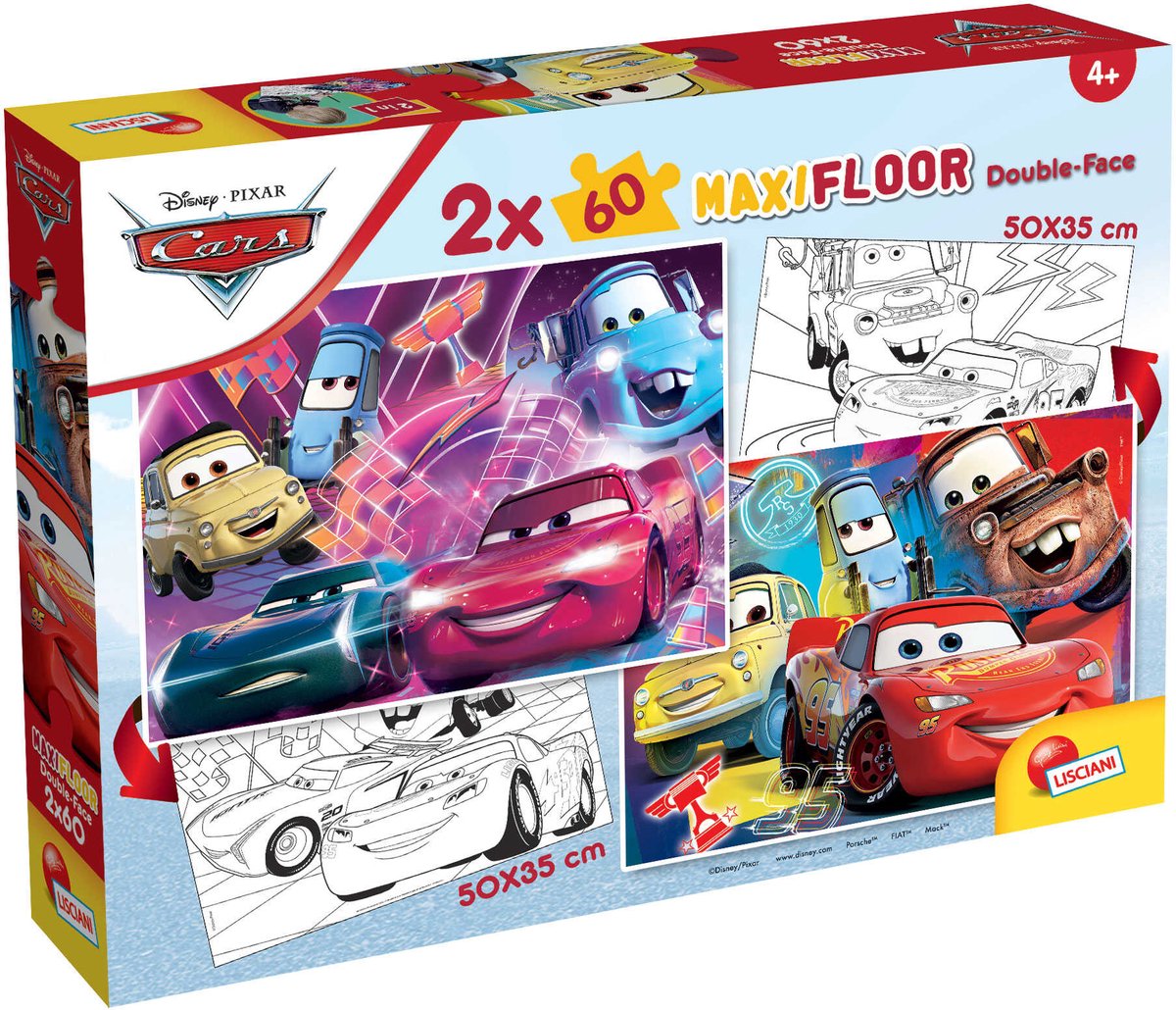 Lisciani Disney Puzzle DF Maxifloor 2 x 60 Autos