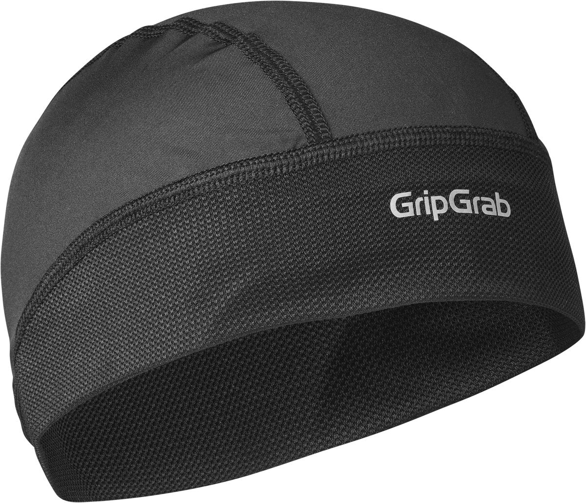 Gripgrab – UPF 50+ leichte Sommer-Fahrradhelm-Mütze, UV-Schutz, Radmütze, Totenkopf-Mütze – Unisex – Schwarz