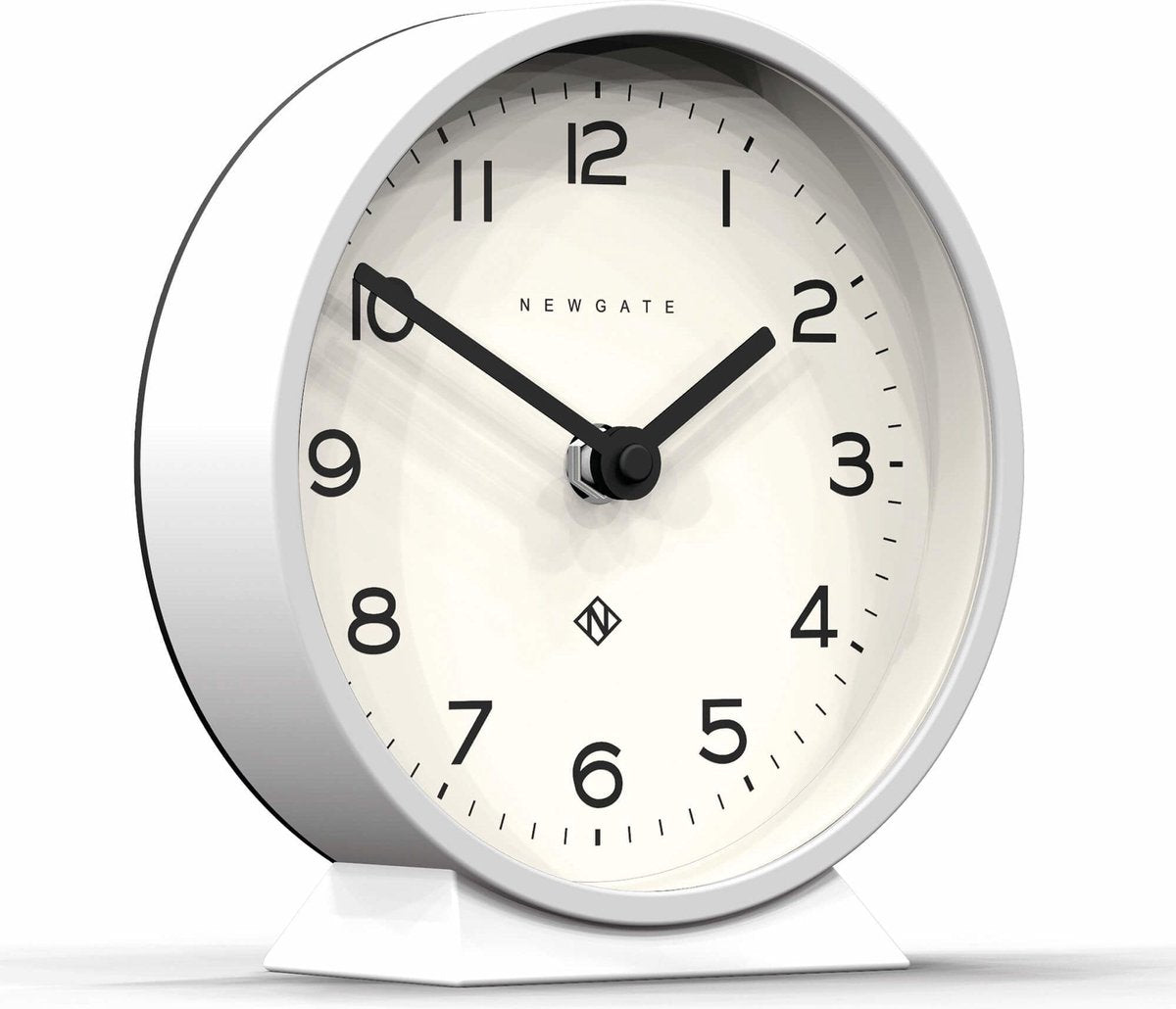 Newgate M Tischuhr Echo weiß 16cm