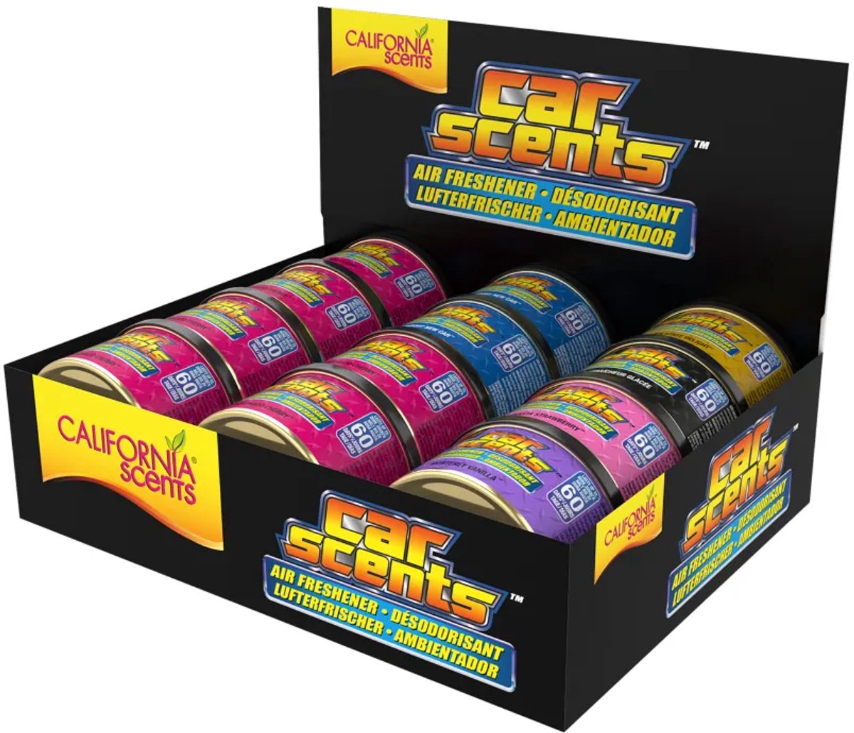 California Scents CS Carscents, sortiertes Display, 12 Stück.