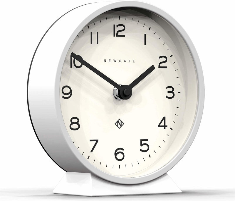 Newgate M Tischuhr Echo weiß 16cm