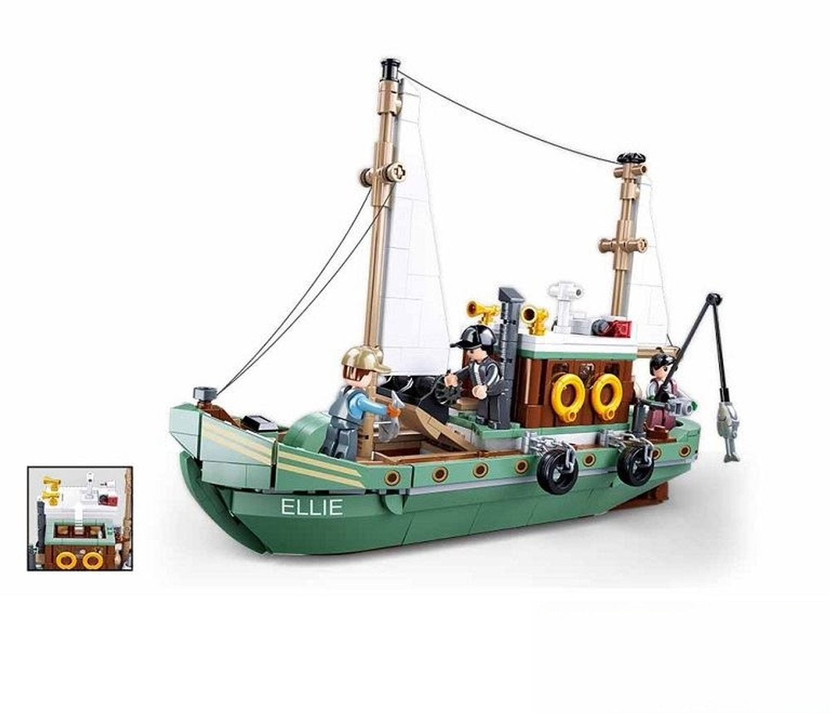 Sluban-Modellstein-Fischerboot (M38-B1119)