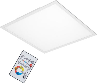 Briloner Piatto – Deckenleuchte – dimmbare Deckenleuchte – Farbsteuerung – Fernbedienung – LED – 36 W – 3800 lm – LED-Lampe – weiß – 59 – 5 cm