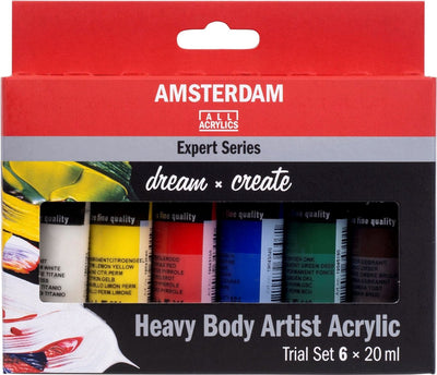 Testset für Acrylfarben der Amsterdam Expert-Serie | 6 x 20 ml