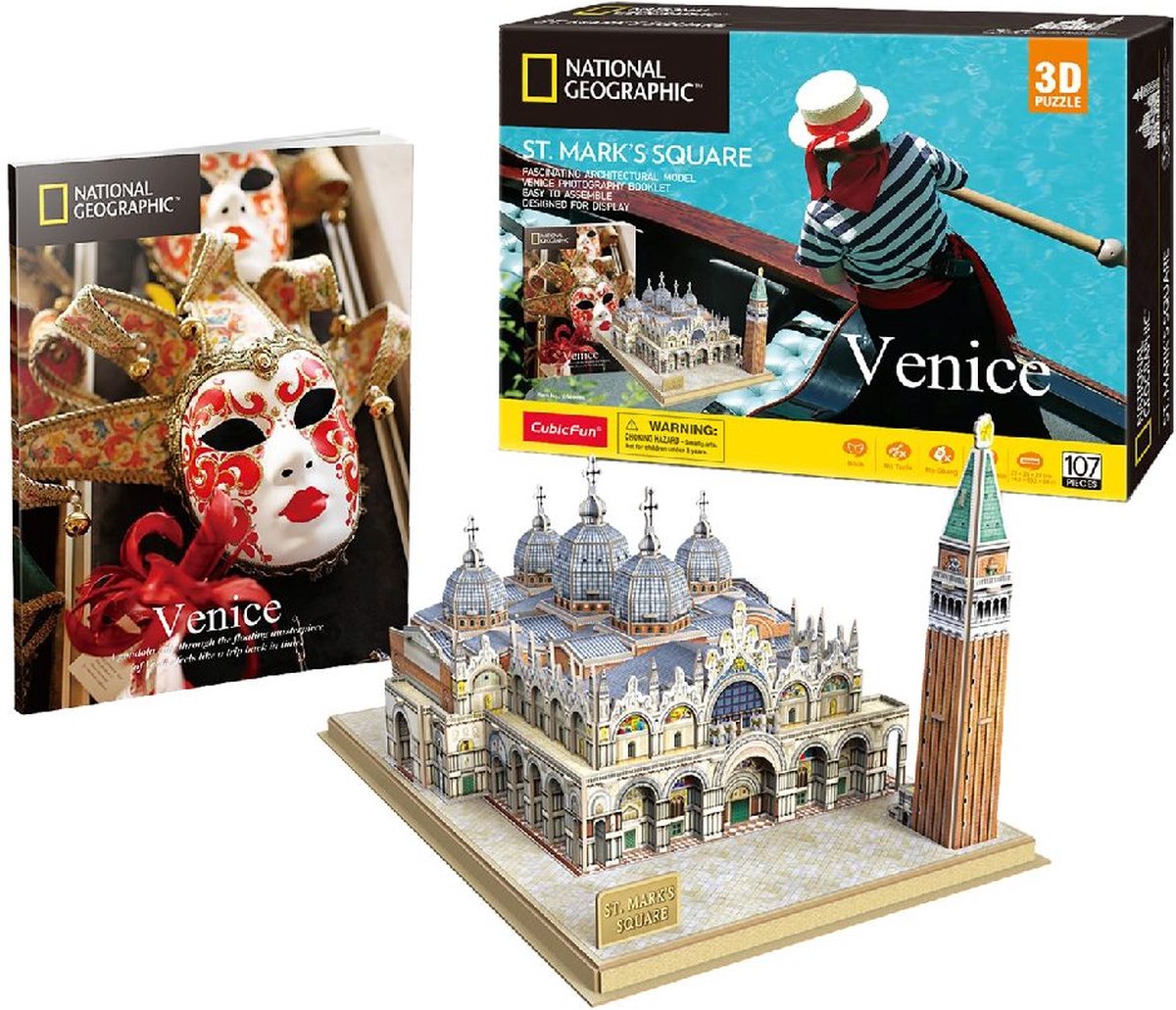 Cubic Fun 3D Puzzle National Geographic st. Marco Plein
