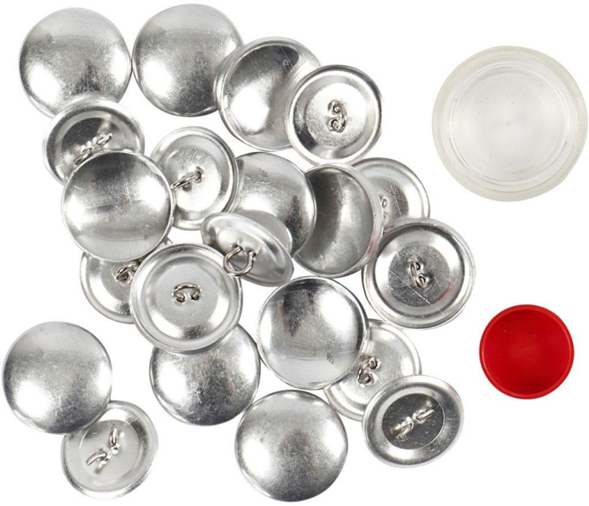 Creativ Company DIY-Knöpfe, D 22 mm, 12 Stück 1 Box