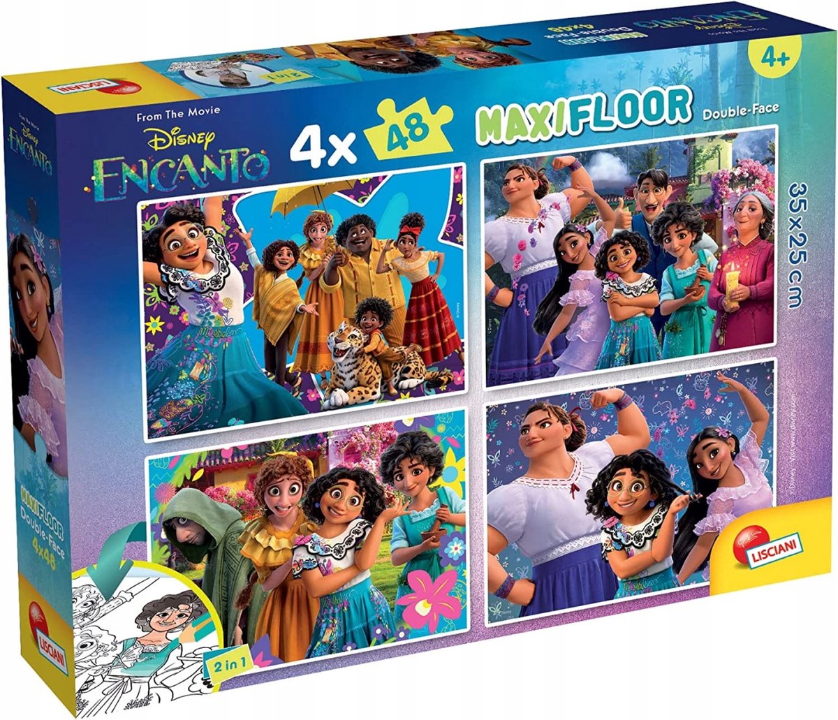 Lisciani Disney Puzzle Maxifloor 4 x 48 Encanto