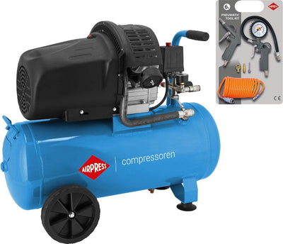 Airpress Kompressor HL 425-50 8 bar 3 PS 2,2 kw 280 l min 50 l mit Zubehör