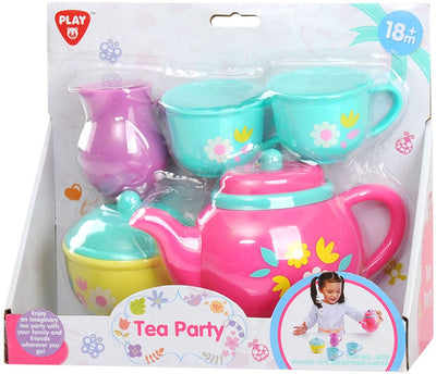 Spielen Sie Tee -Set -Blumenspiel -Set, 7DLG.