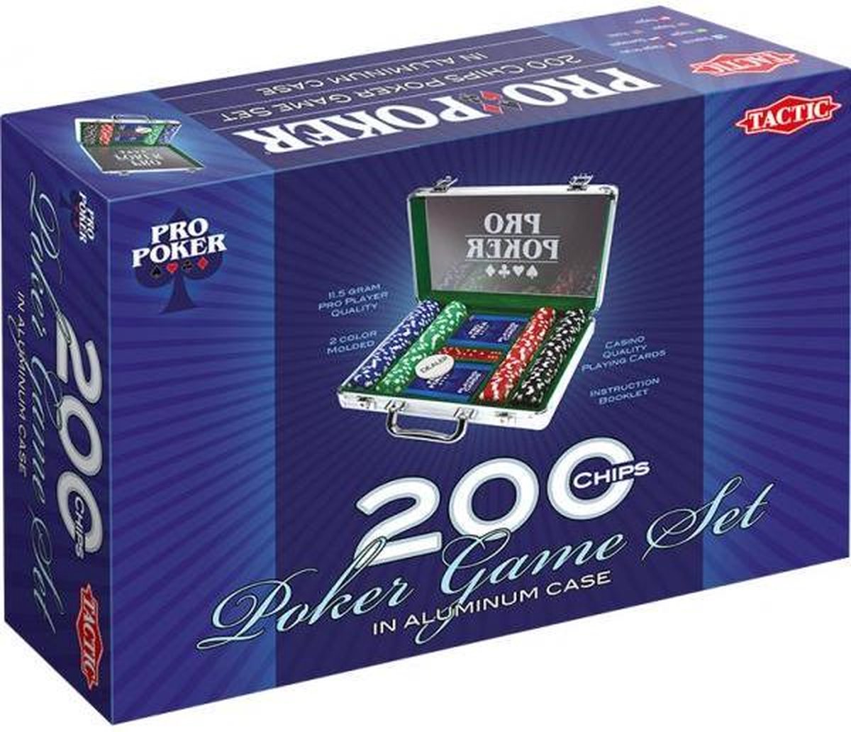 Tactic Pokerk Case, 200 Chips