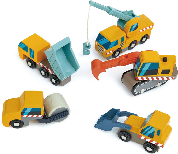 Tender Leaf Toys Tender Leaf Transport – Baufahrzeuge – Holz – 3 Jahre