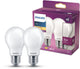 Philips LED-Lampe – Standardlampenform mit E27-Fassung – warmweißes Licht: 2700 K – 75 W – Milchglas – 2er-Pack