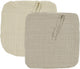 Meyco Baby Uni Schnullertuch – 2er-Pack – vorgewaschen hydrophil – weicher Sandsand