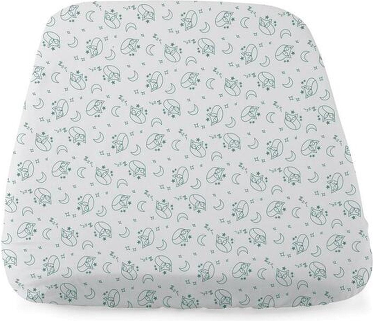 Chicco - next2me - Spannbettlaken - 2er-Set - Foxy - Grün Weiß