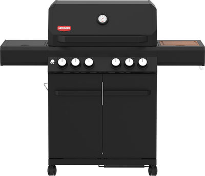 Grill Guru Brenner 4 – Gasgrill – 3x Hauptbrenner – 1x Infrarot – 1x Seitenbrenner – 1x Heckbrenner – Schwarz