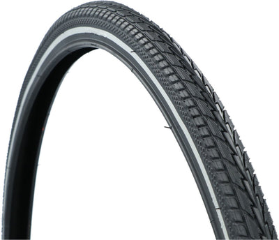 Dresco Reifen Holland Tour – Reifengröße 26 x 1 3 8 – ETRTO-Größe 37–590 – sichere Reflexion – optimaler Grip bei allen Wetterbedingungen – geringer Rollwiderstand – hohe Pannensicherheit – optimaler Grip – Schwarz