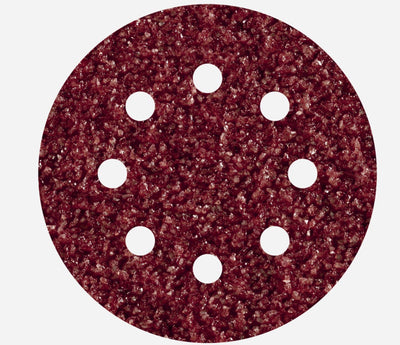 Wolfcraft – 25 Schleifscheiben ø 125 mm – Körnung 40 – Schleifpapier mit Klettverschluss für Holz und Metall – für Exzenterschleifer – 2069100