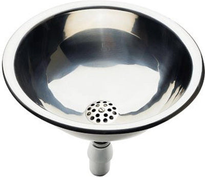 Plieger Rimini Waschbecken – Waschbecken – 33,5 cm polierter Edelstahl mit Stopfen