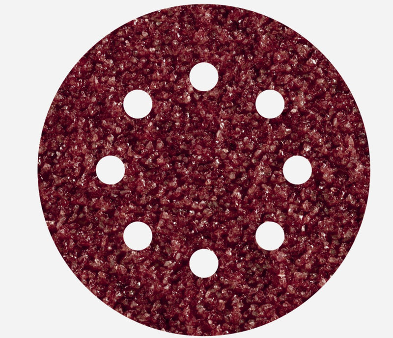 Wolfcraft – 25 Schleifscheiben ø 125 mm – Körnung 40 – Schleifpapier mit Klettverschluss für Holz und Metall – für Exzenterschleifer – 2069100