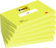 Haftnotizen | 100 Blatt | ft 76 x 127 mm | neongrün | Packung mit 6 Blöcken