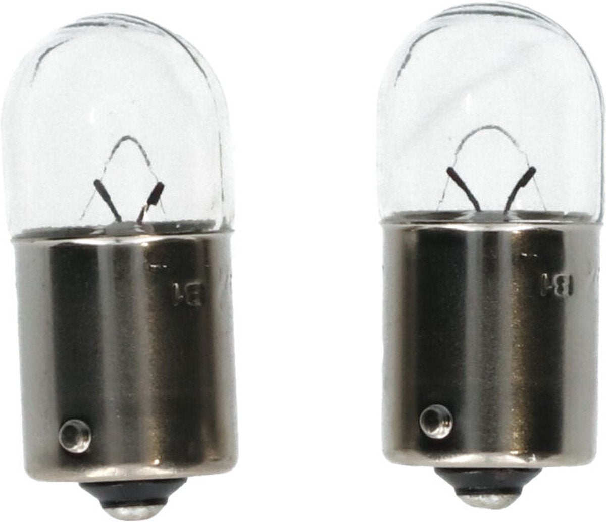 Carpoint Premium R5W Autolichter 12 V – 2er-Set – helles weißes Licht – langlebig und einfach zu installieren