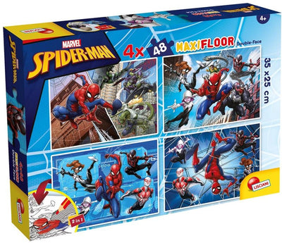 Lisciani Marvel Puzzle DF Maxi Boden 4 x 48 Spider-Man