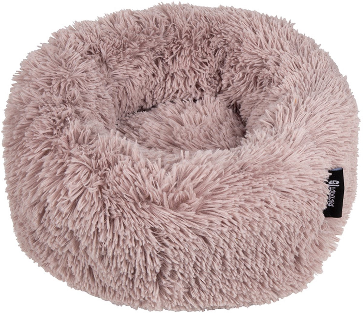 District 70 Fuzz Donut Hundebett – Sand – klein ø 45 cm