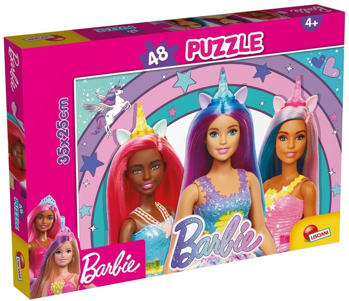 Lisciani Barbie-Puzzle M-Plus 48 – magisches Einhorn