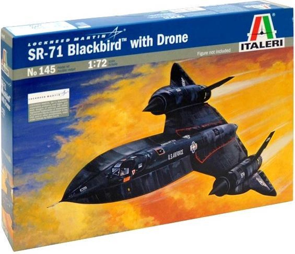 Italeri SR-71 Blackbird mit Drohne – Militärflugzeug – 1:72